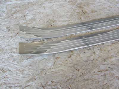 Mercedes Door Entrance Chrome Trim Strip Moldings, Front Left and Right Set 2216800335 07-13 S550 S Class2